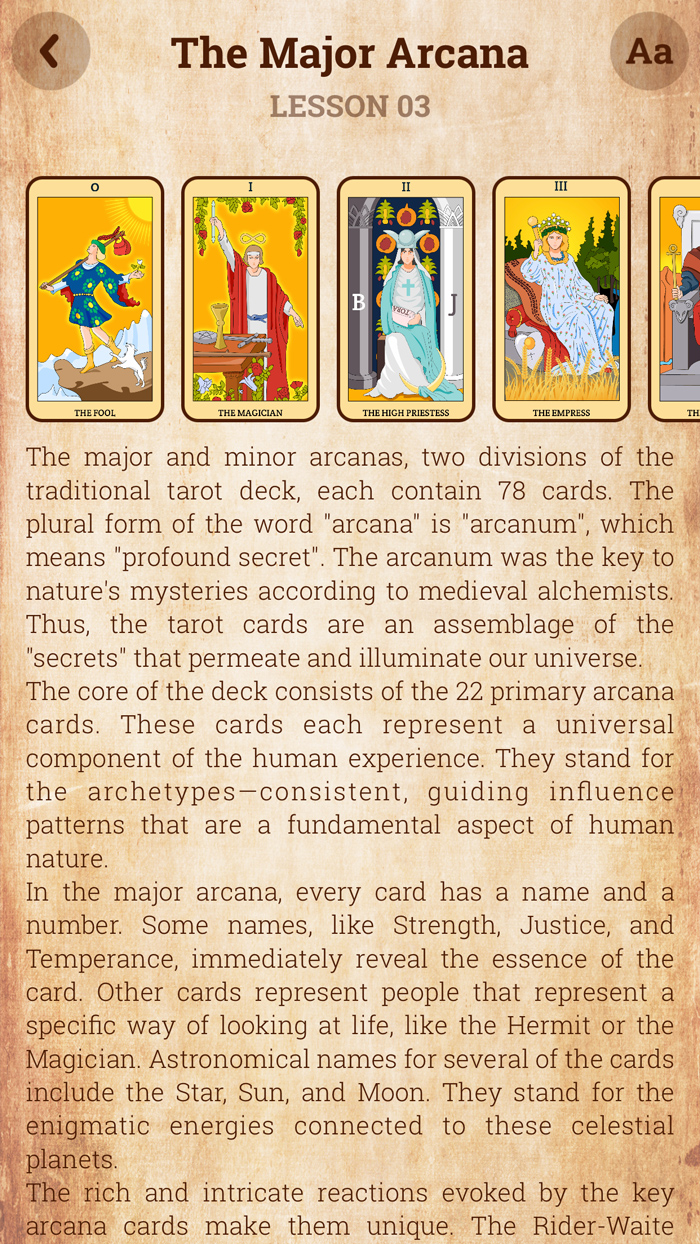 Learn Tarot Reading - Major Arcana